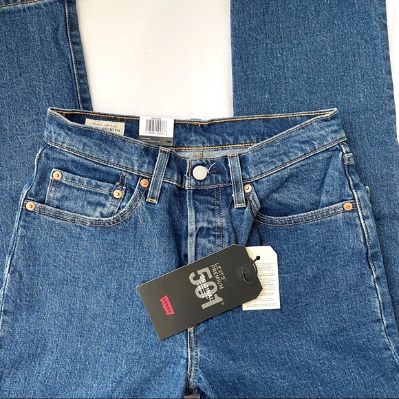 Levi’s 501 Original Stretch Cropped Women - Picture 3 of 8